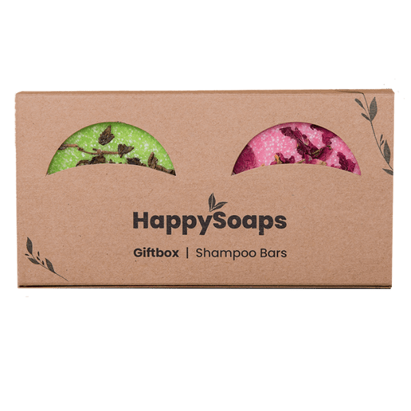 HappySoaps - giftbox met 2 shampoo bars